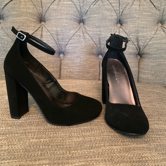 Black suede Madden Girl by Steve Madden heels NWOT - Picture 7 of 7